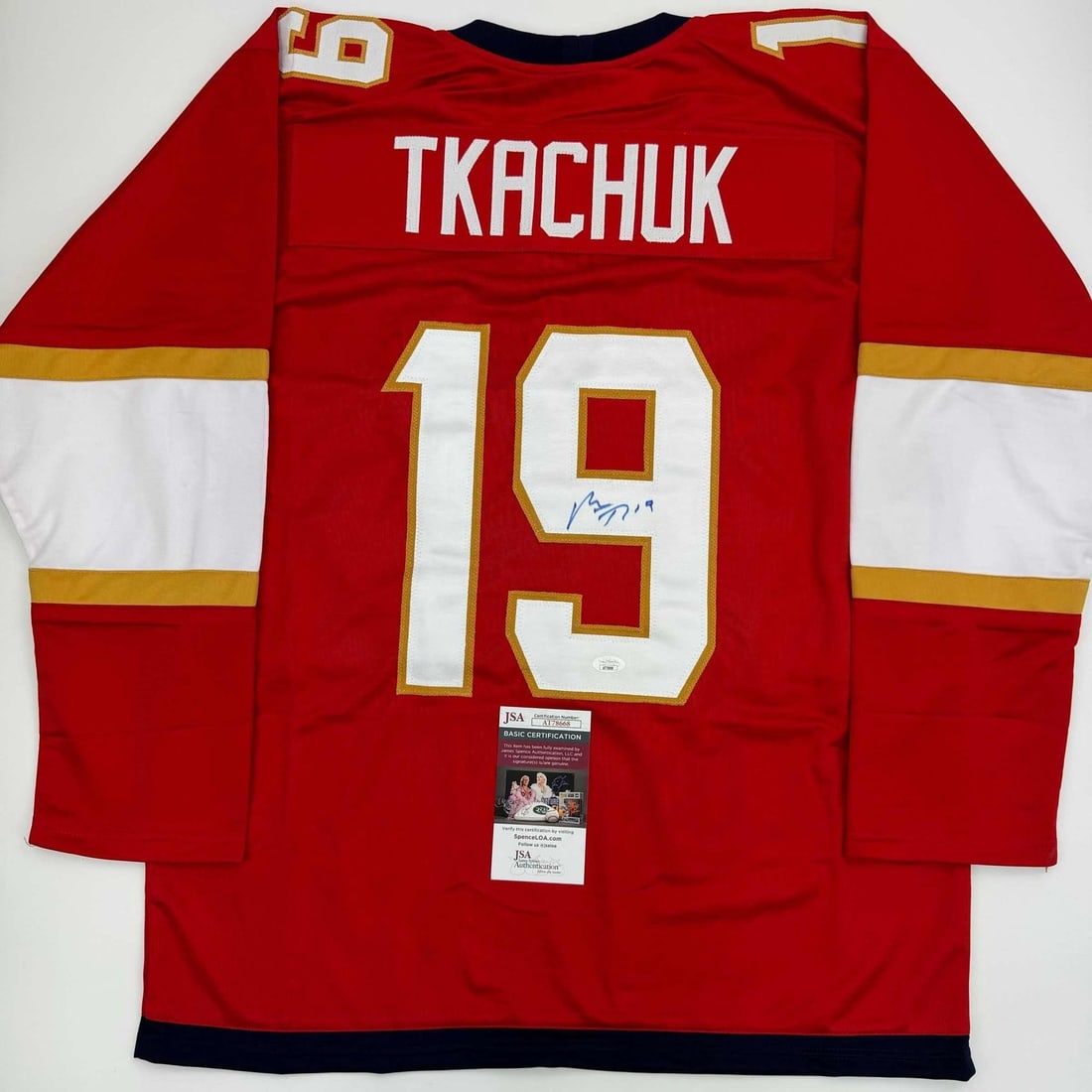 Matthew Tkachuk Signed Red Custom Hockey Jersey JSA Authenticated (1 of 4)