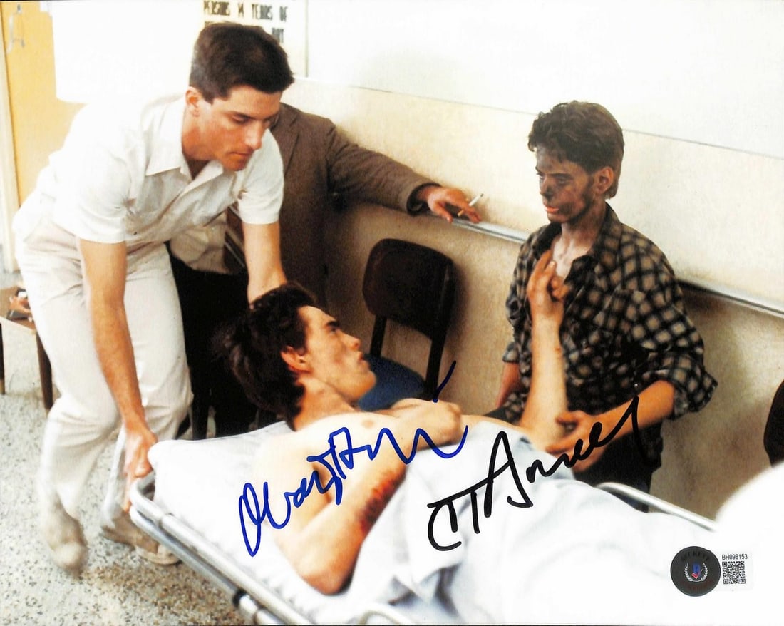 Beckett authenticated 8x10 photo signed by Matt Dillon and C Thomas Howell (1 of 1)