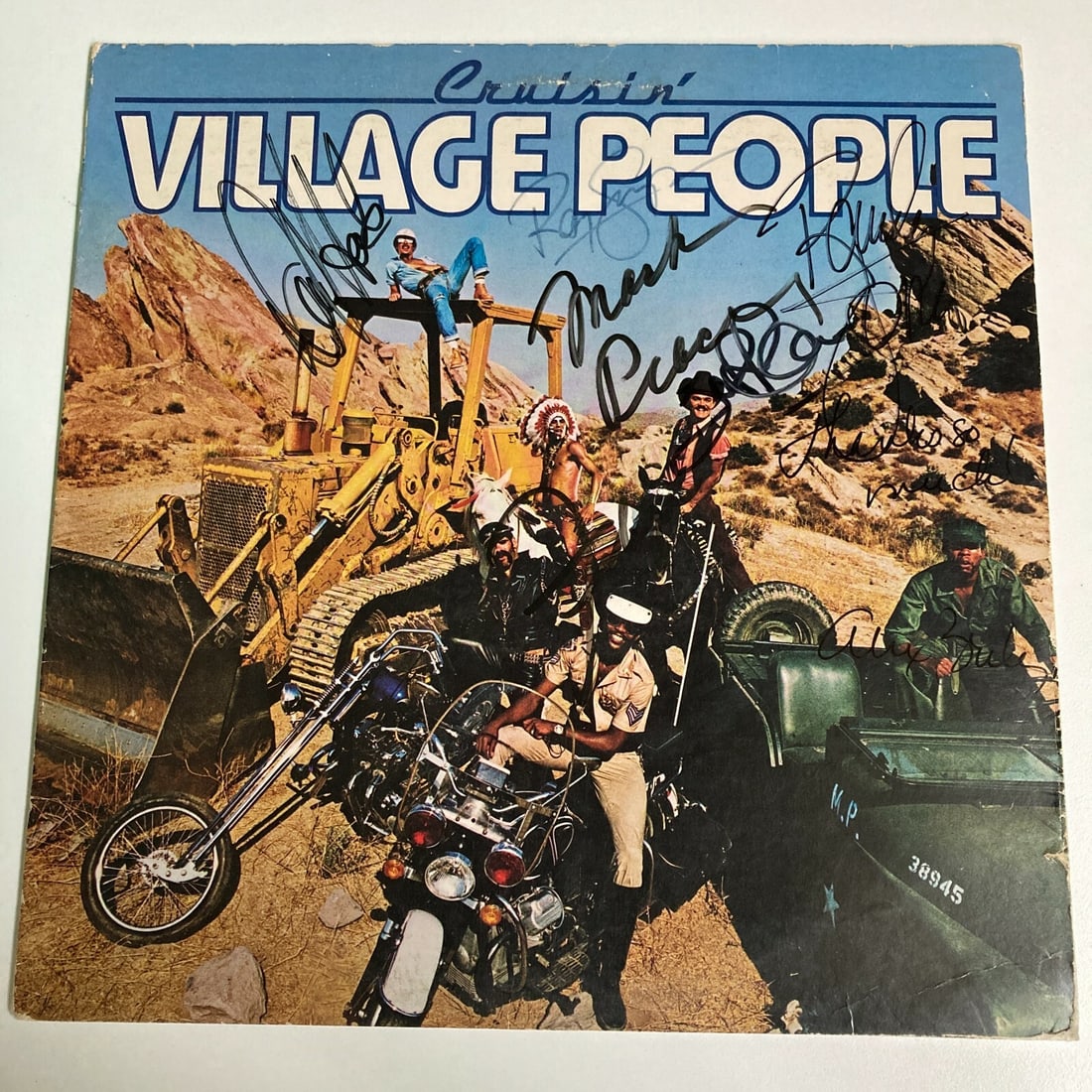 Cruisin LP Record Album Signed by Village People Complete Band JSA COA (1 of 9)