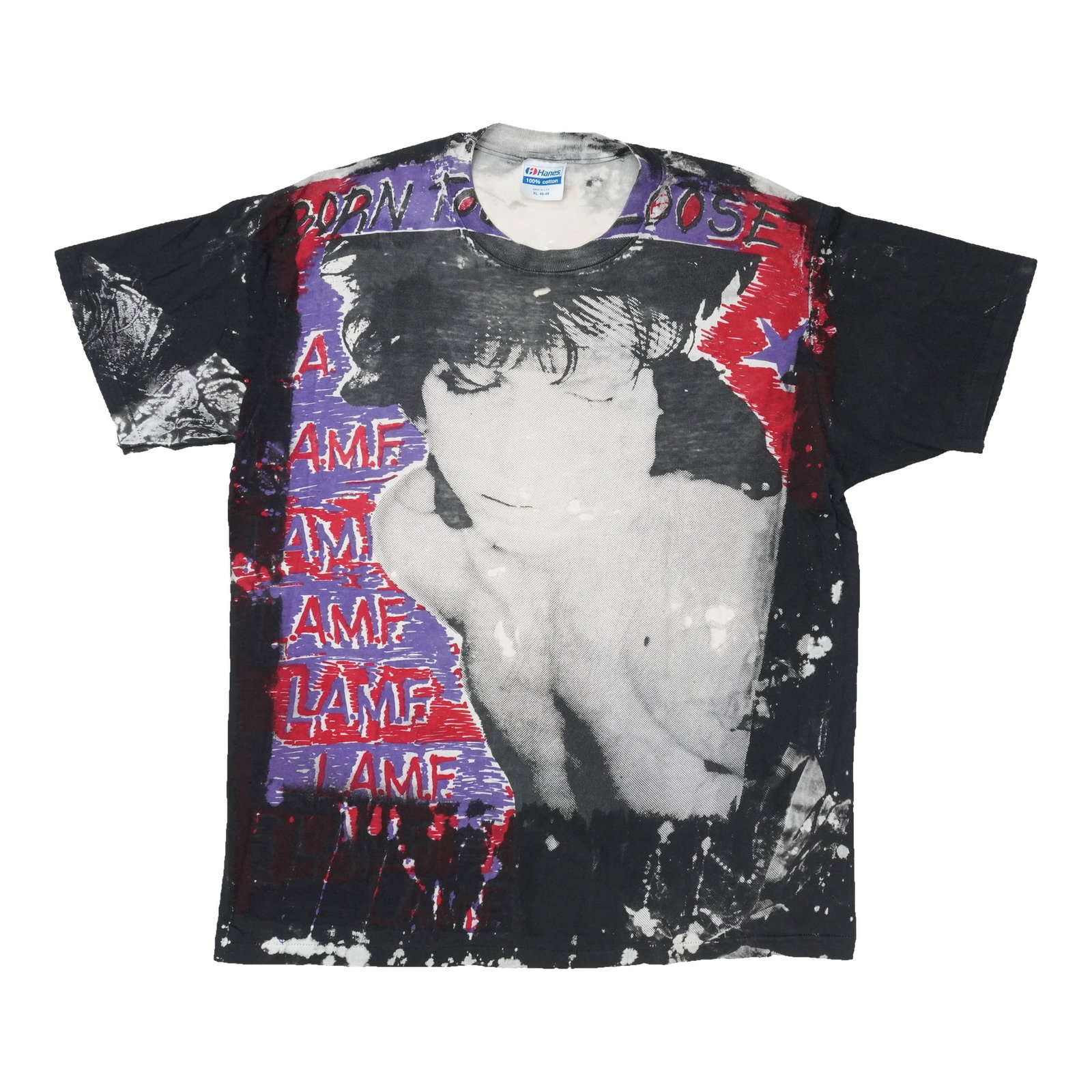 Johnny Thunders Mosquitohead 1980s Black Cotton Shirt XL (1 of 5)