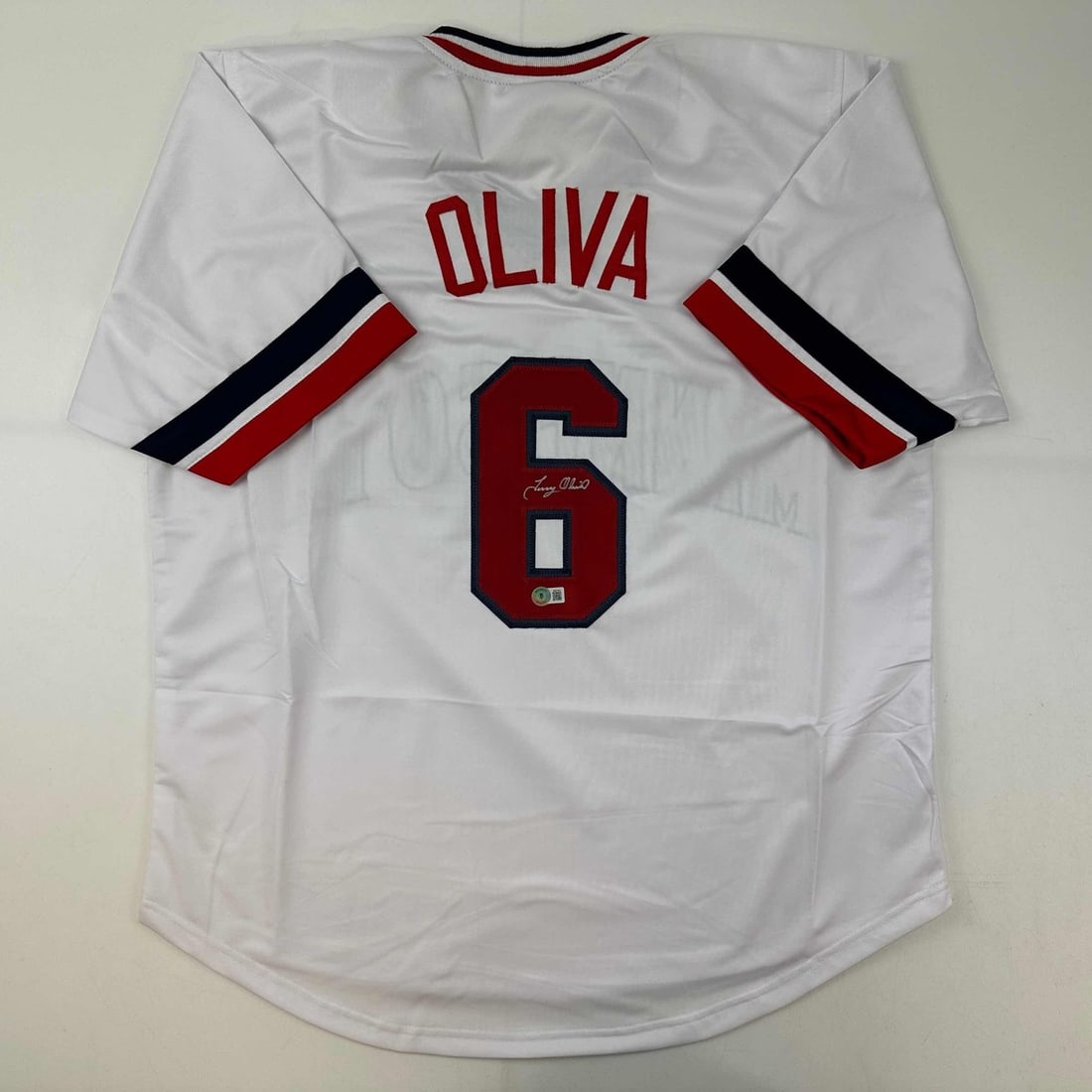 Tony Oliva signed custom baseball jersey Beckett BAS authenticated (1 of 4)