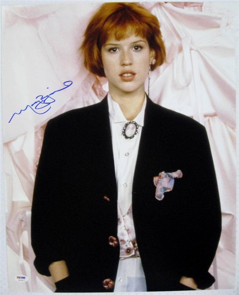 16x20 Pretty In Pink Photograph Signed by Molly Ringwald with PSA ITP COA: 16x20 Pretty In Pink Photograph Signed by Molly Ringwald with PSA ITP COA This is an original 16x20 photograph from 'Pretty In Pink,' hand-signed by Molly Ringwald. The item comes with a PSA ITP Certi