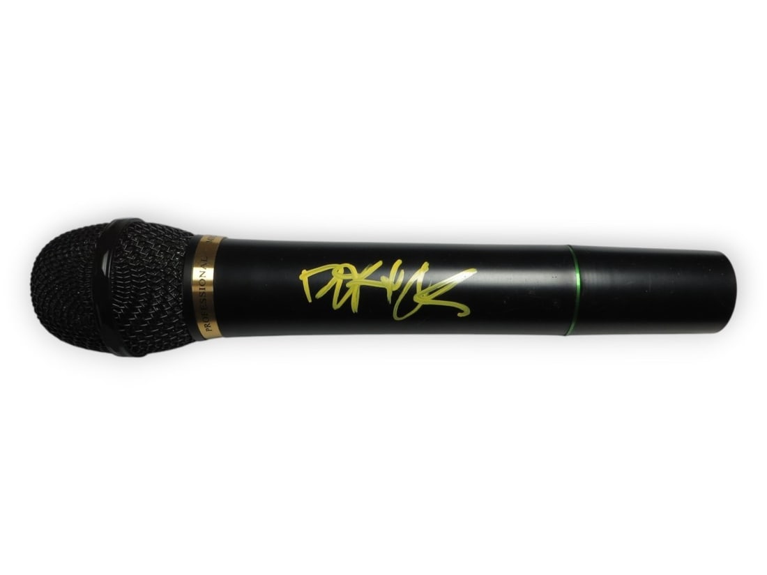 Autographed microphone signed by Deryck Whibley of Sum 41 JSA (1 of 3)