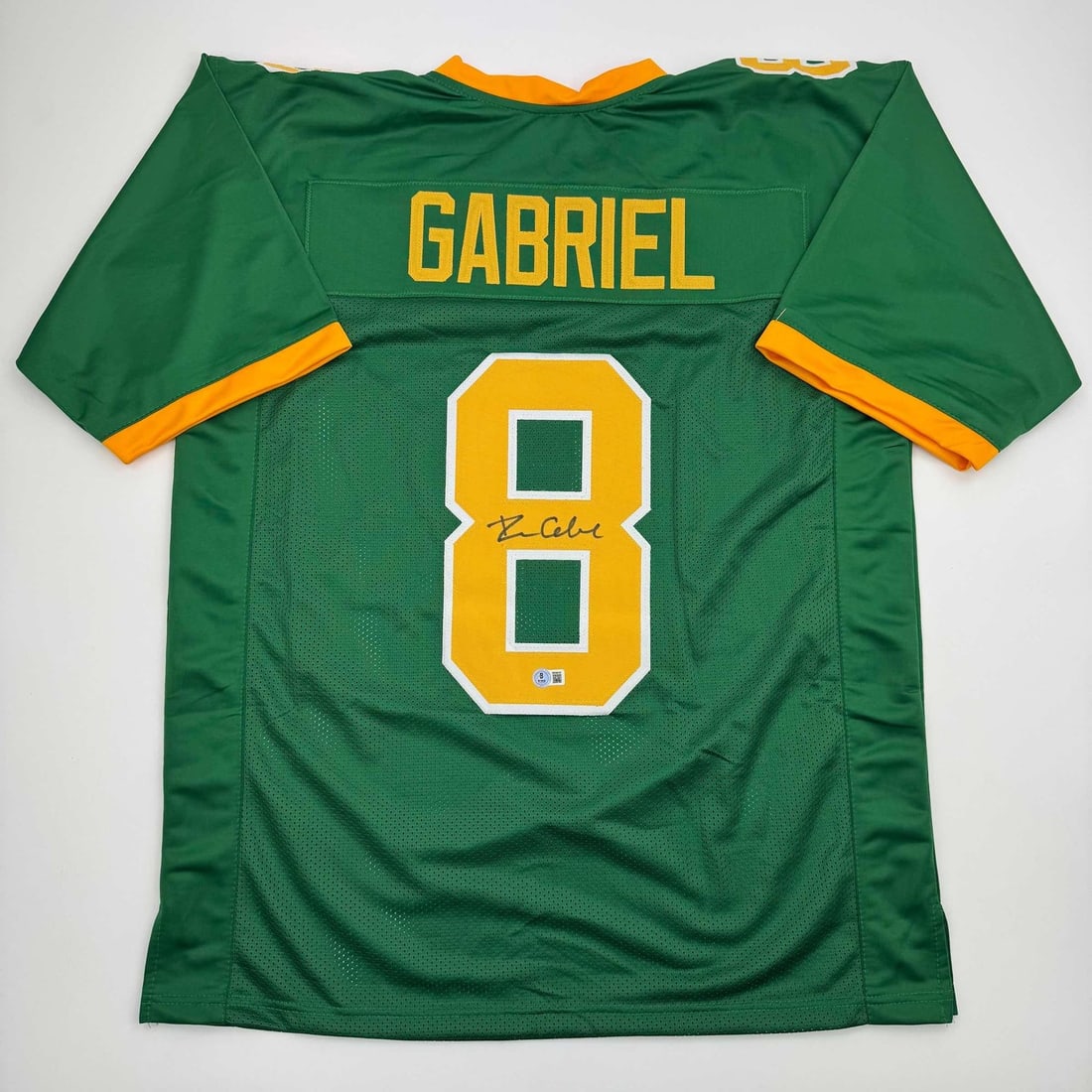 Dillon Gabriel Signed Oregon Ducks Green Football Jersey Beckett COA (1 of 4)