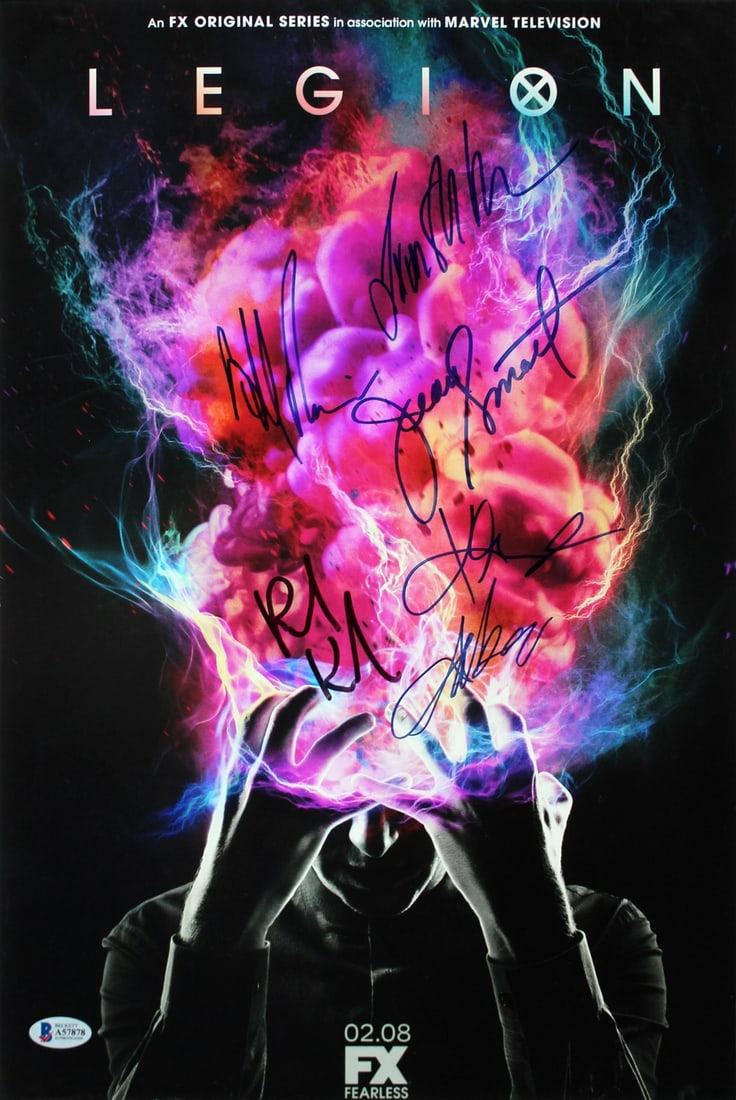 Legion cast signed 12x18 original photograph Beckett BAS A57878 (1 of 9)