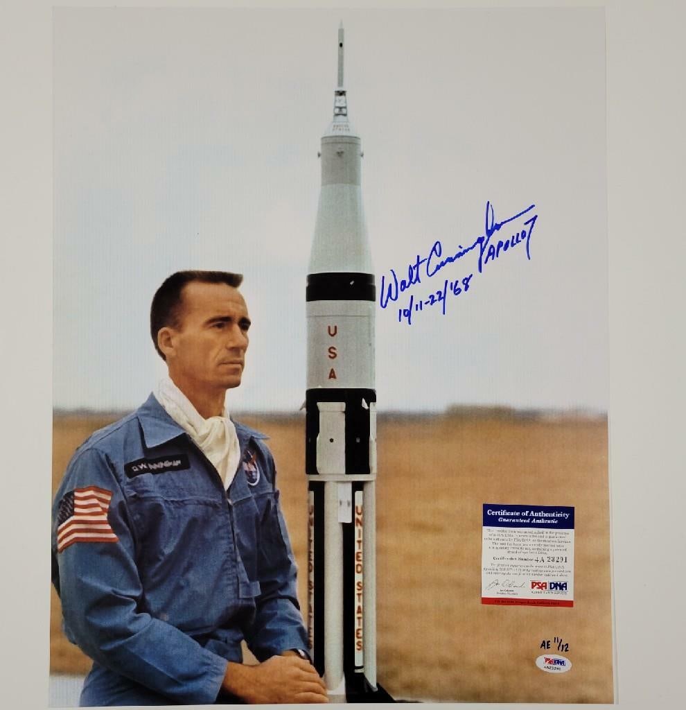 Apollo 7 16x20 Photograph Signed by Walt Cunningham with PSA Authentication (1 of 1)