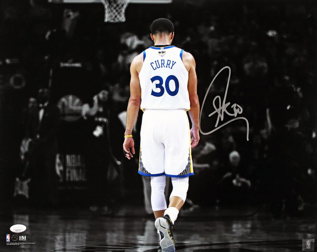Stephen Curry signed 16x20 spotlight photo JSA Golden State Warriors (1 of 2)