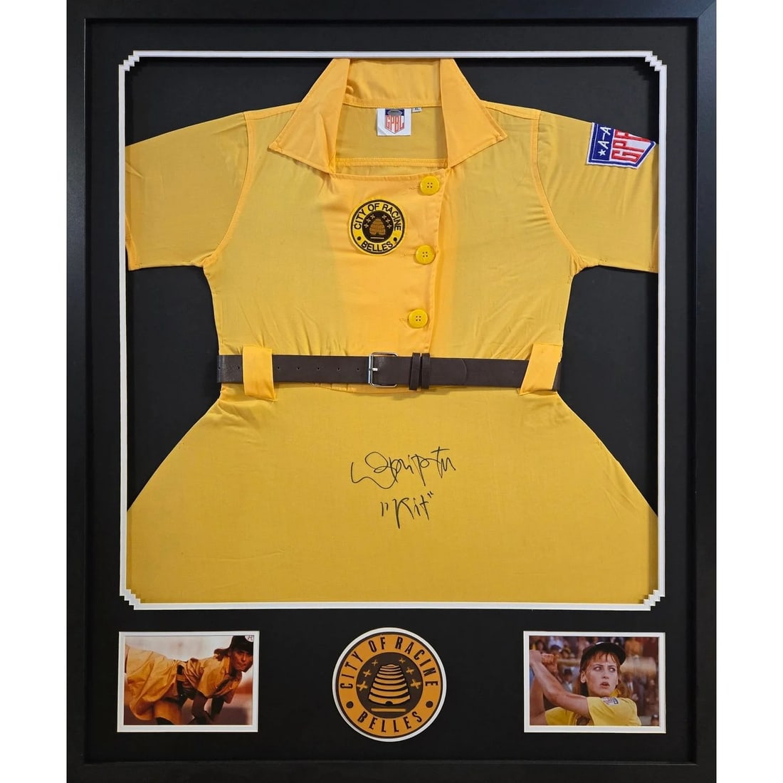 Framed Lori Petty Signed A League of Their Own Dress JSA (1 of 2)