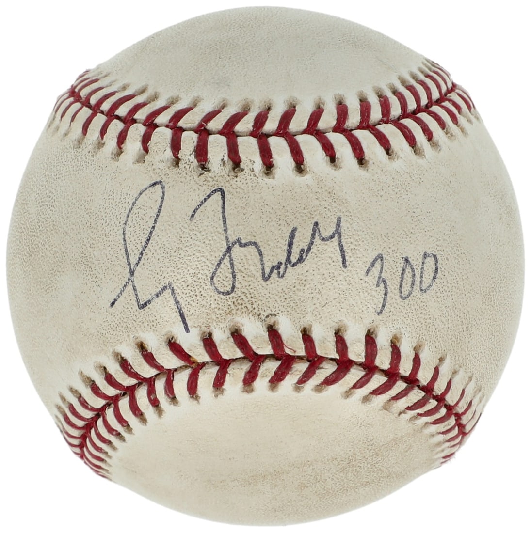 Signed game used baseball from Greg Maddux 300th win BAS COA: Signed game used baseball from Greg Maddux 300th win BAS COA Original signed game-used Major League Baseball commemorating Greg Maddux's 300th win. This pre-owned baseball includes Beckett Authenticat