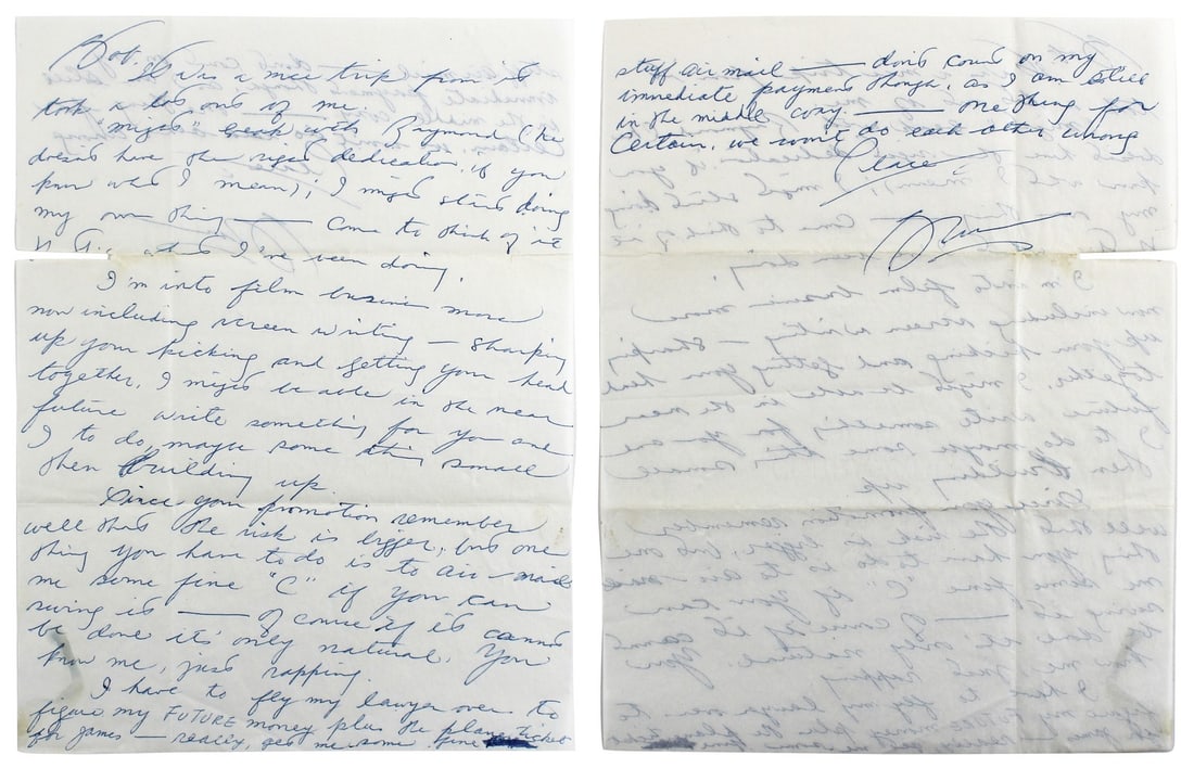 1972 Bruce Lee signed 8.5x11 handwritten letter Beckett authenticated (1 of 10)
