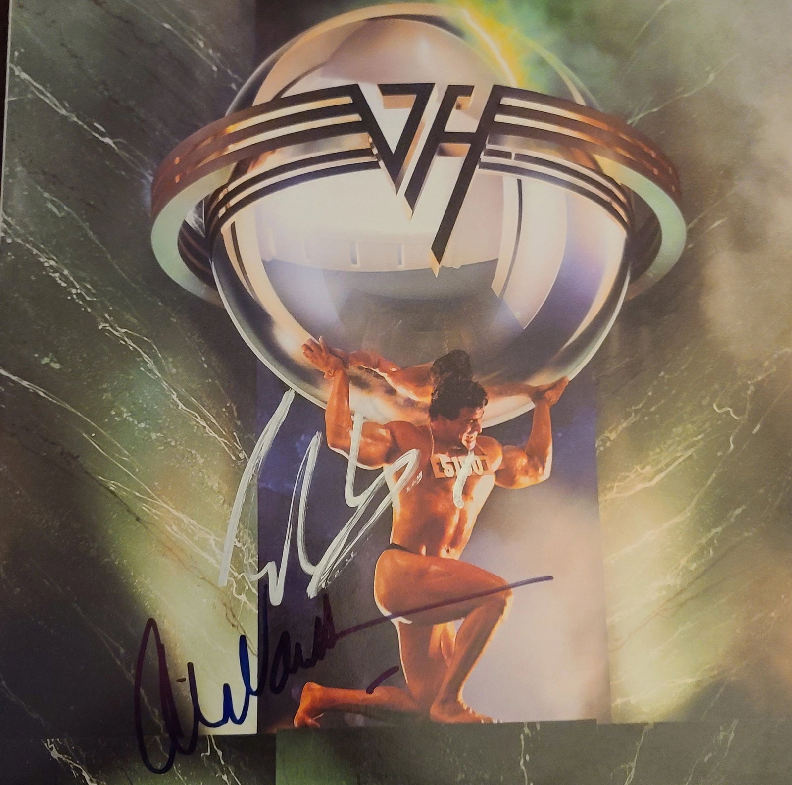Van Halen 5150 album cover signed by Eddie and Alex with JSA LOA (1 of 7)