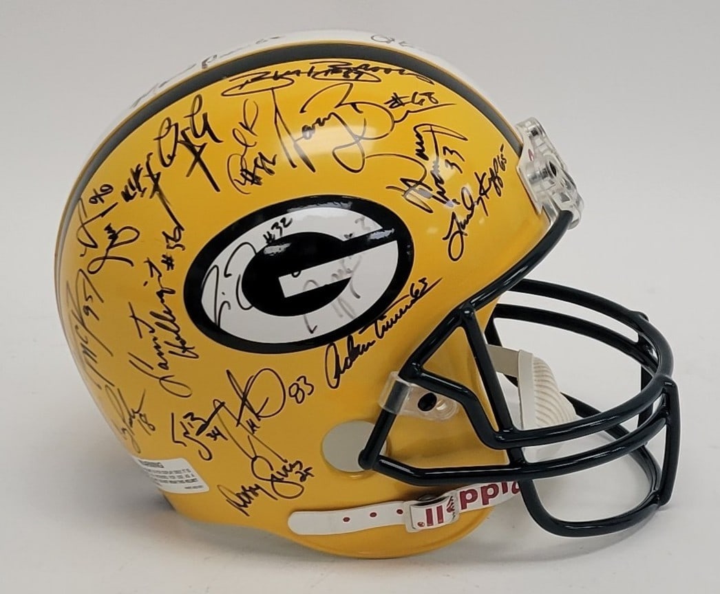 Full Size Replica Helmet 1996 Green Bay Packers Team Signed JSA LOA (1 of 6)