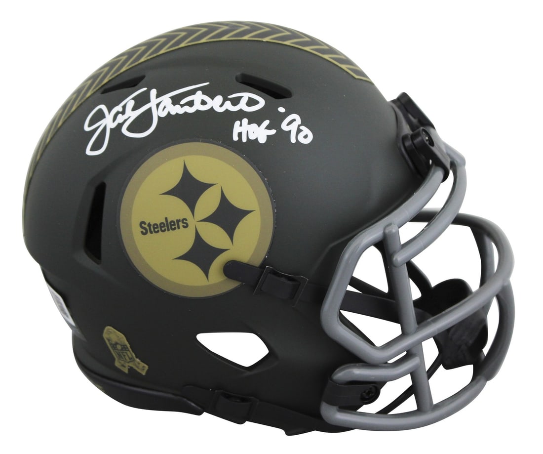 Jack Lambert autographed Steelers STS IV Speed mini helmet BAS Witnessed (1 of 2)