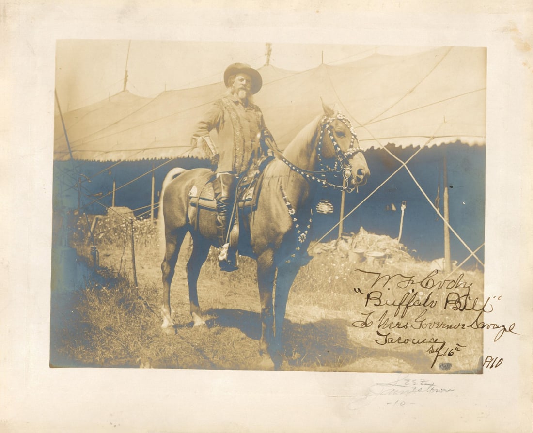 Signed William Cody Buffalo Bill 9.85x11.85 Photo Beckett Authenticated (1 of 7)