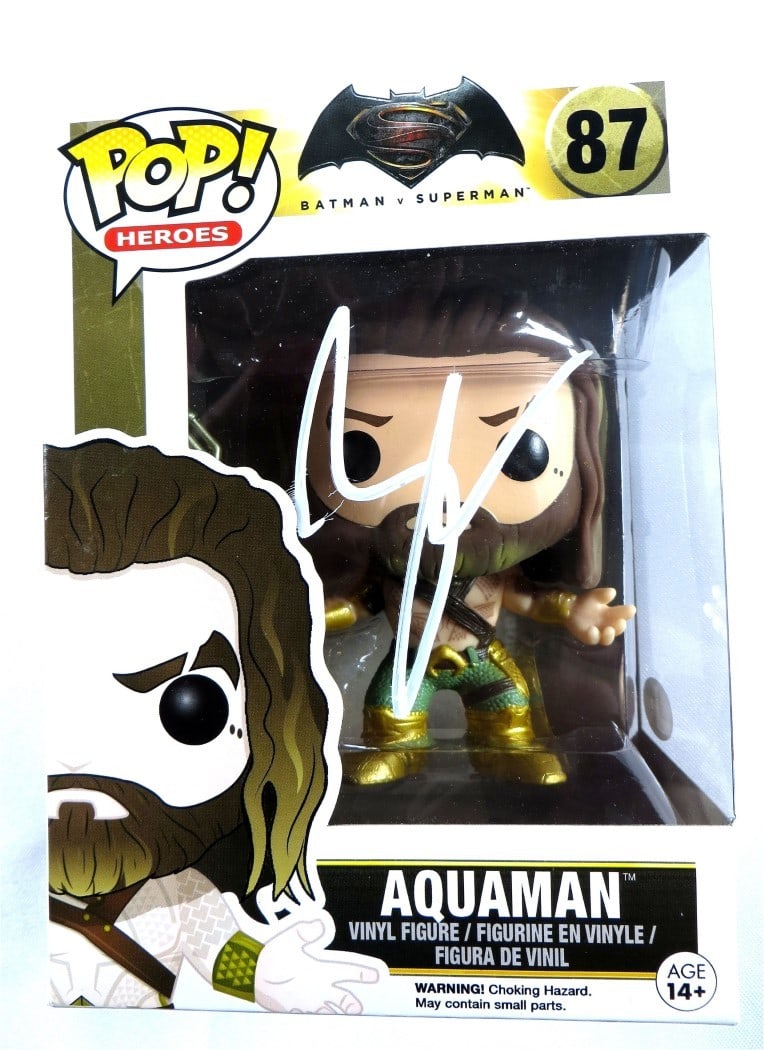 Funko POP Aquaman Batman v Superman Signed by Zack Snyder JSA Authenticated (1 of 3)