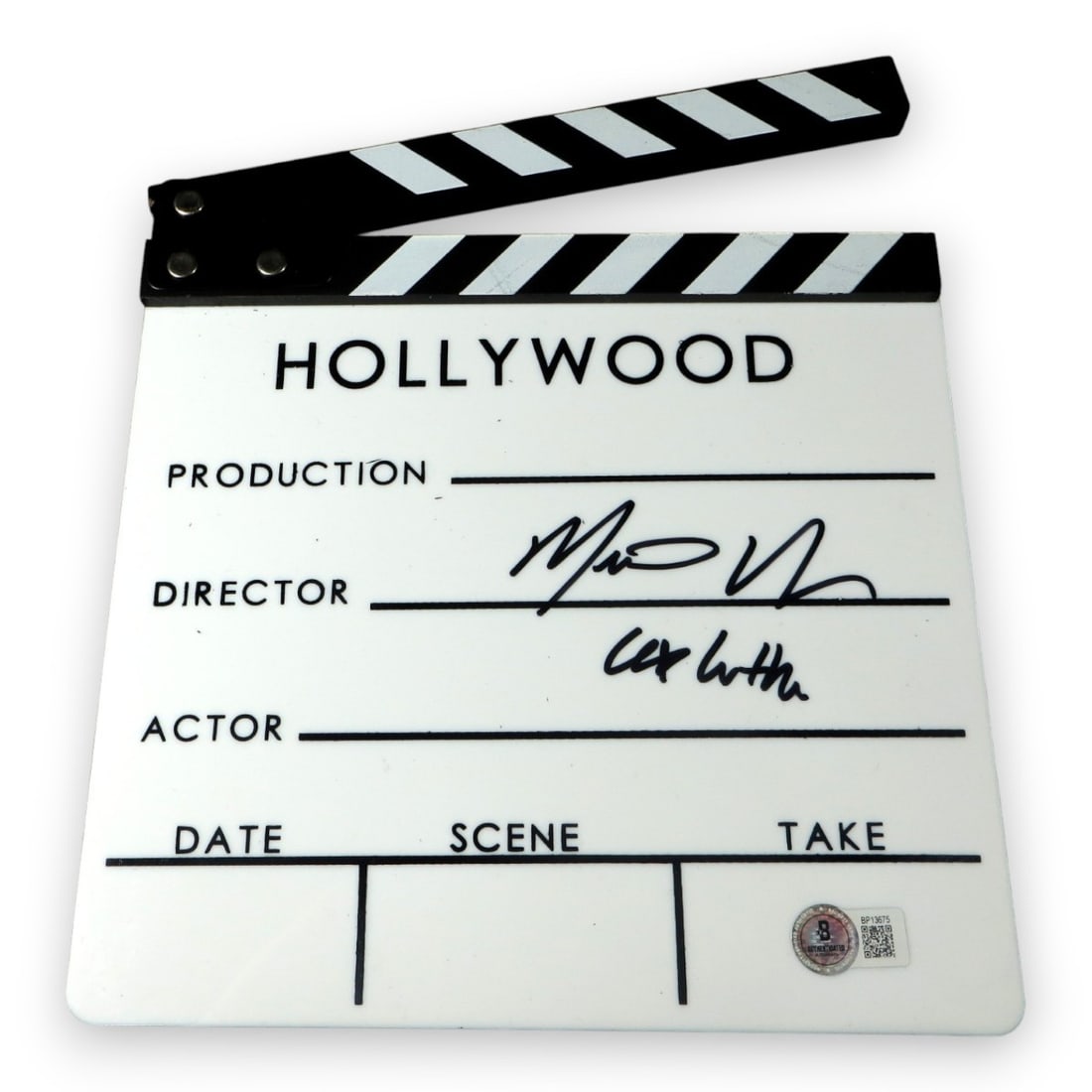Signed Movie Clapper Michael Rosenbaum Smallville Lex Luthor Beckett: Signed Movie Clapper Michael Rosenbaum Smallville Lex Luthor Beckett Autographed movie clapper signed by Michael Rosenbaum and associated with Smallville and the character Lex Luthor. This original pi