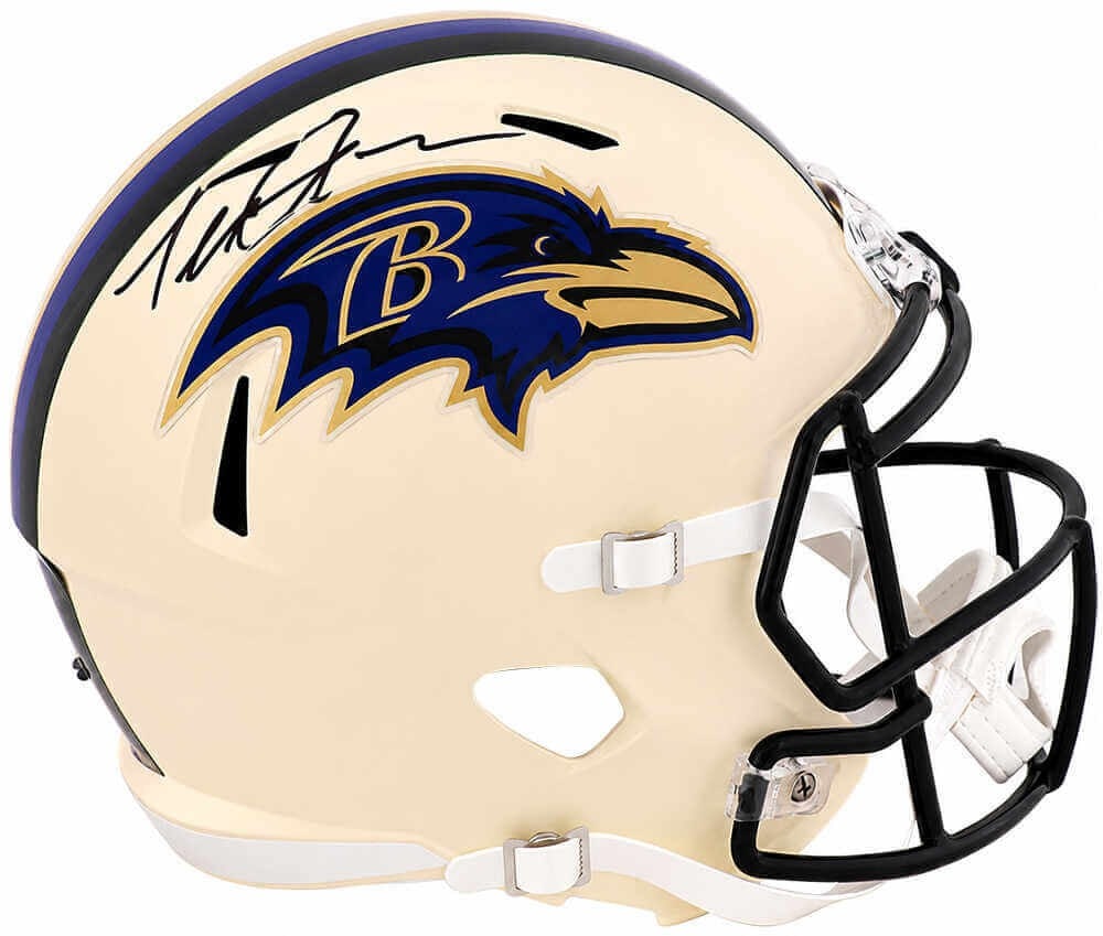 Riddell full size speed replica helmet signed by Terrell Suggs Ravens COA (1 of 1)