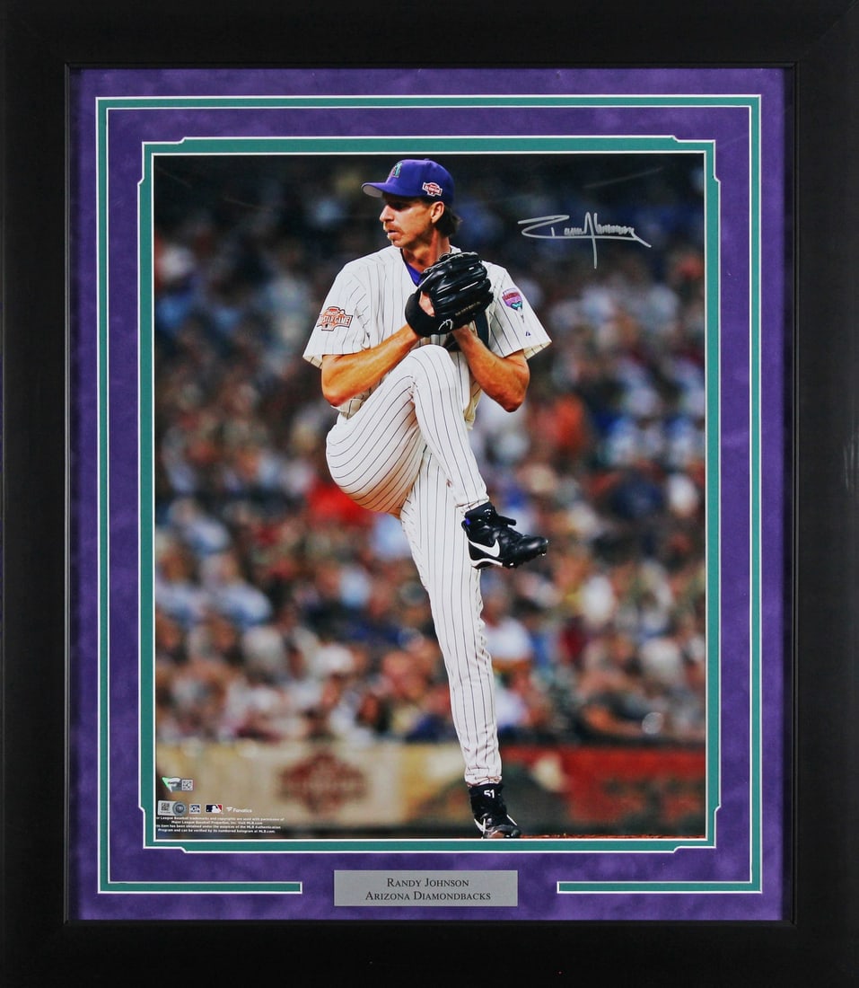 Framed 16x20 Randy Johnson signed Arizona Diamondbacks photo Fanatics (1 of 2)