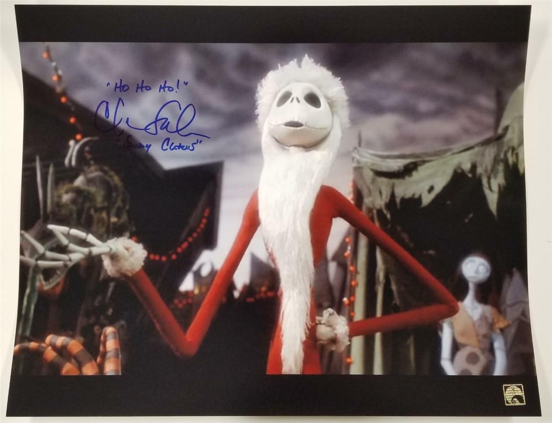 16x20 Photograph Signed by Chris Sarandon as Sandy Claws Jack Skellington Holo (1 of 1)