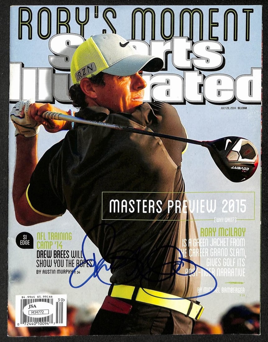 2014 Sports Illustrated Signed Rory McIlroy Photo No Label JSA 212983 (1 of 5)
