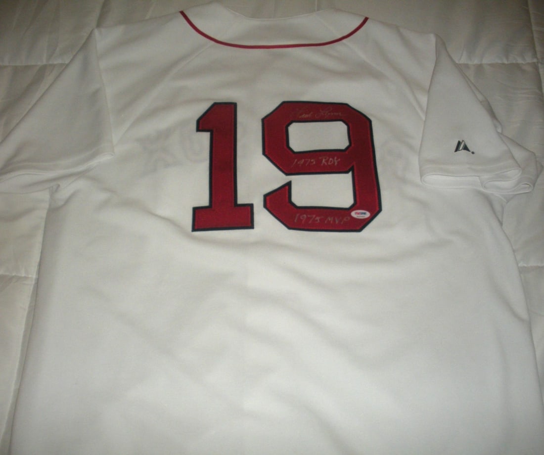 Fred Lynn Autographed Majestic Boston Red Sox Jersey With PSA DNA COA (1 of 3)