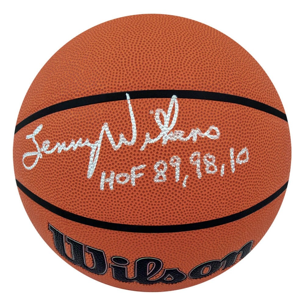 Lenny Wilkens Signed Wilson NBA Basketball HOF 89 COA (1 of 1)