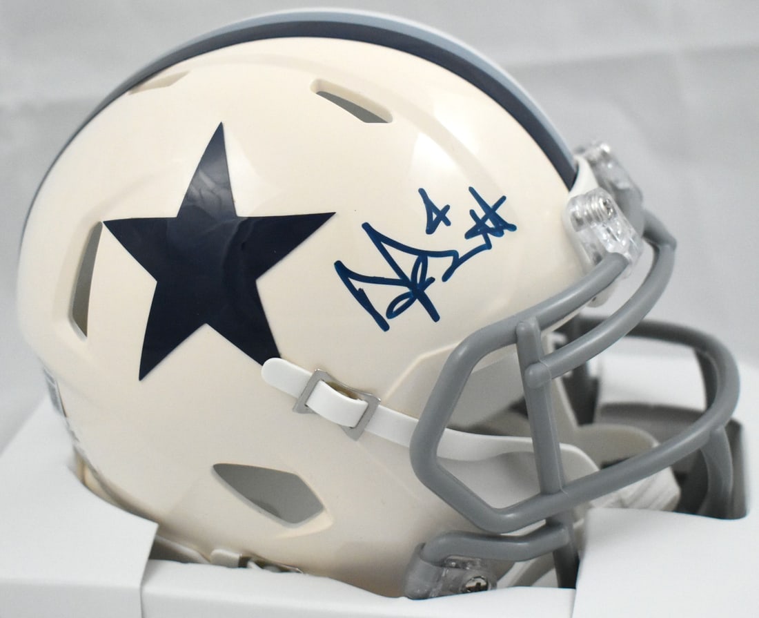 Dallas Cowboys Mini Helmet Signed by Dak Prescott Beckett Holo (1 of 5)