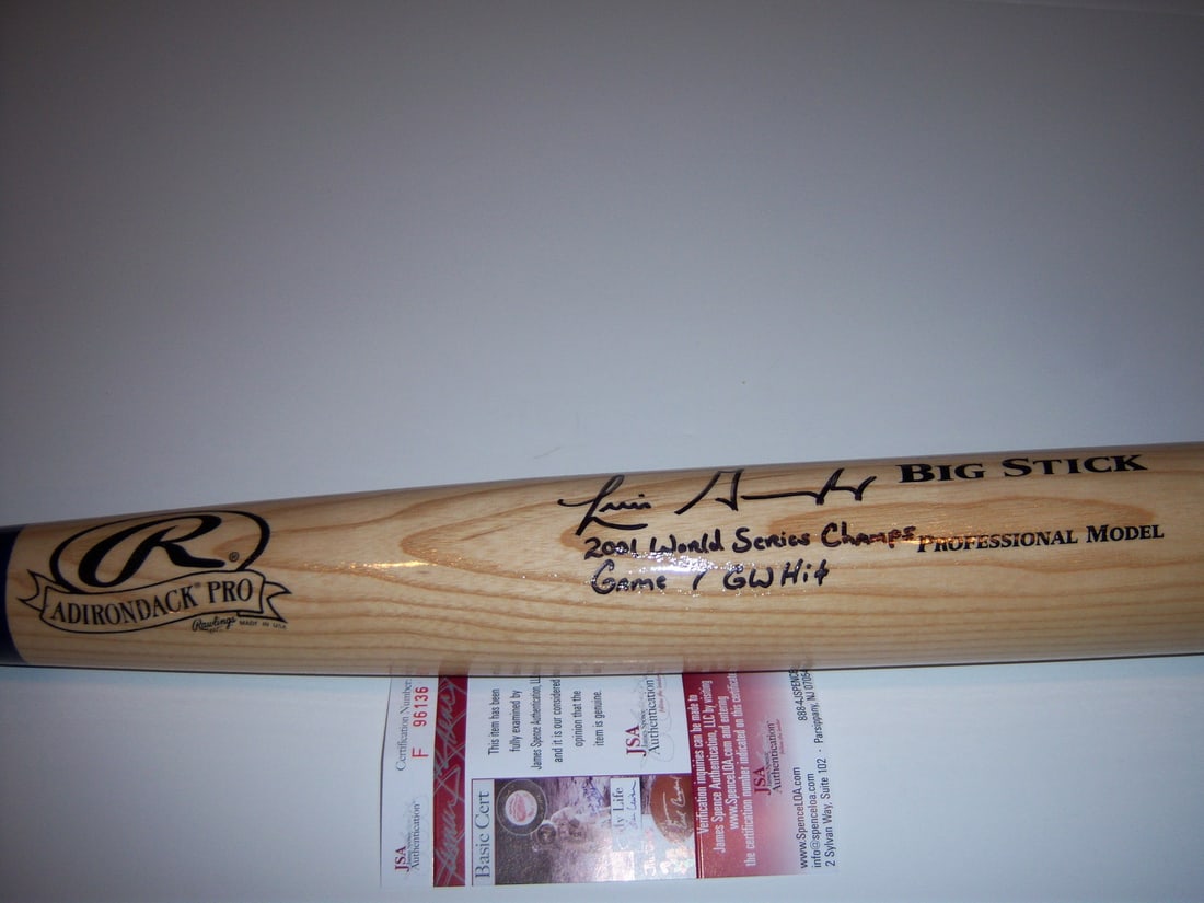 Luis Gonzalez Autographed Bat Arizona Diamondbacks with JSA COA (1 of 2)