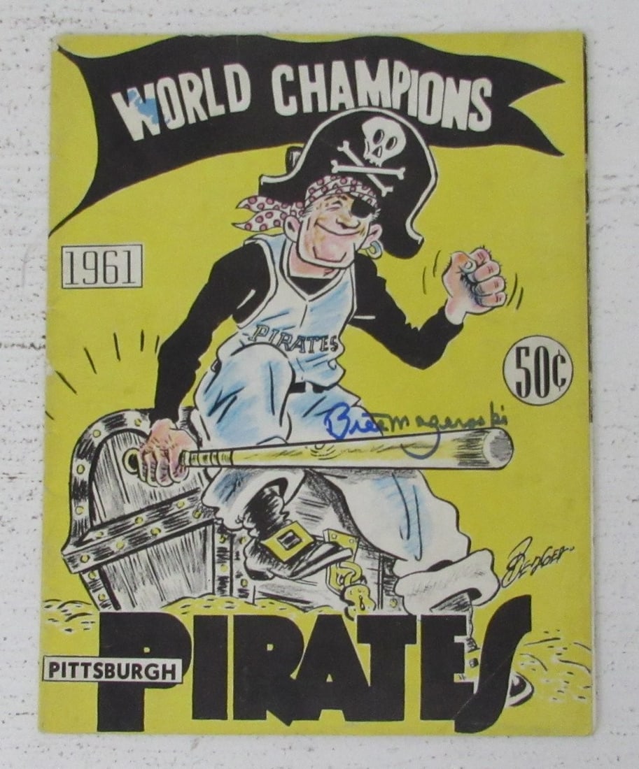 1961 Pittsburgh Pirates Yearbook Bill Mazeroski JSA Autographed (1 of 5)