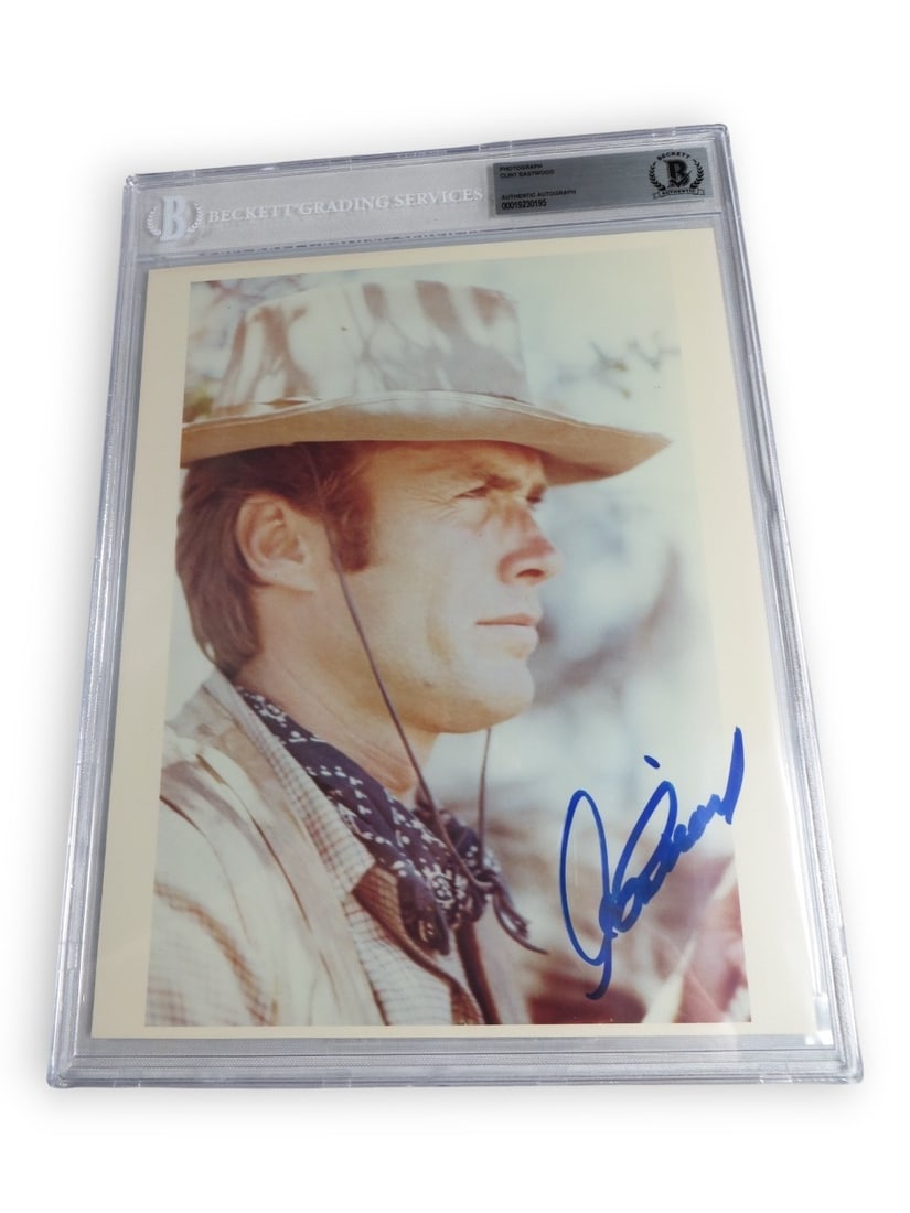 Beckett Authenticated 8x10 Photograph Signed by Clint Eastwood (1 of 3)