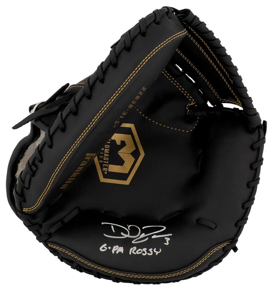 Franklin Fieldmaster Black Baseball Glove Signed by David Ross with Inscription and COA (1 of 1)
