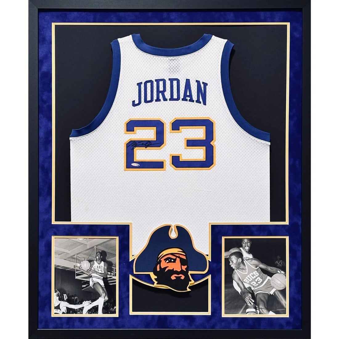 Framed Michael Jordan High School Jersey Signed UDA Authenticated (1 of 3)