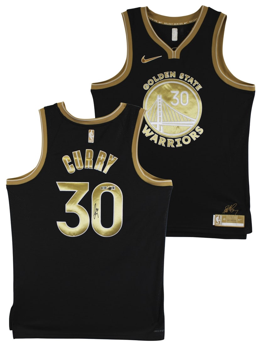 Stephen Curry signed black Jordan Brand jersey Beckett BAS witnessed (1 of 6)