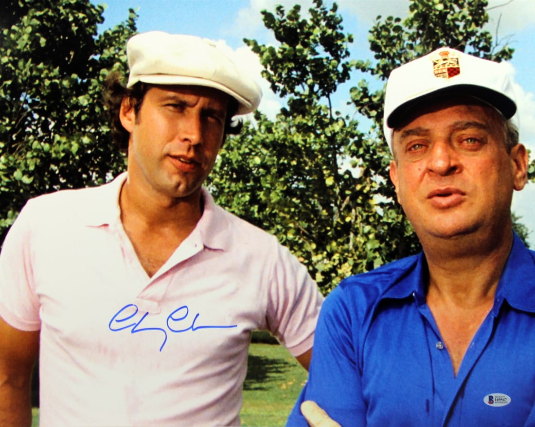 Chevy Chase Autographed 16x20 Caddyshack Photo BAS Witnessed COA (1 of 2)
