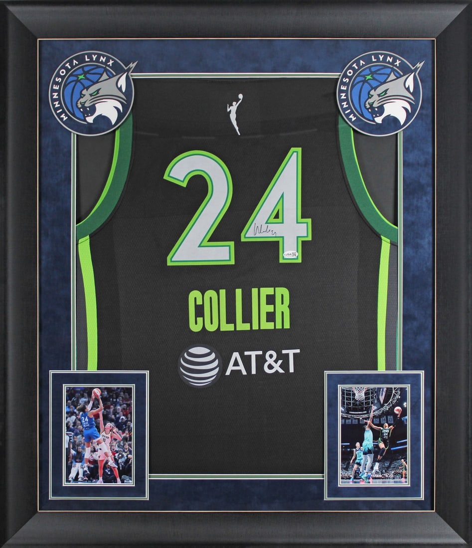 Framed Black Nike Jersey Signed by Napheesa Collier JSA Authentic (1 of 2)