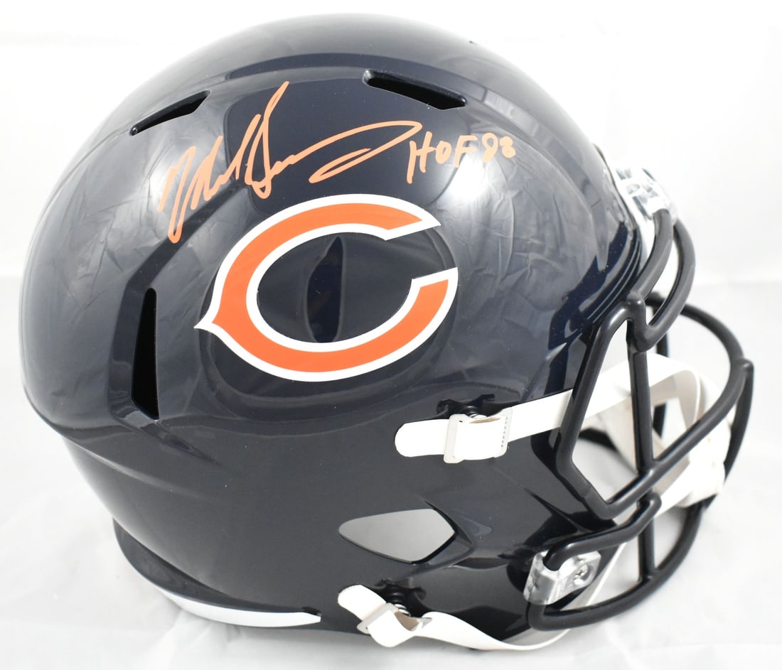 Beckett BAS Signed Chicago Bears Full Size Speed Helmet Mike Singletary HOF (1 of 6)