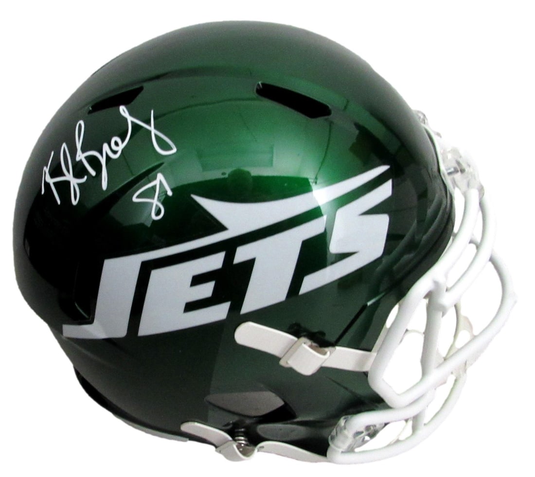 Autographed New York Jets Full Size Speed Replica Helmet Kyle Brady JSA Authenticated (1 of 6)