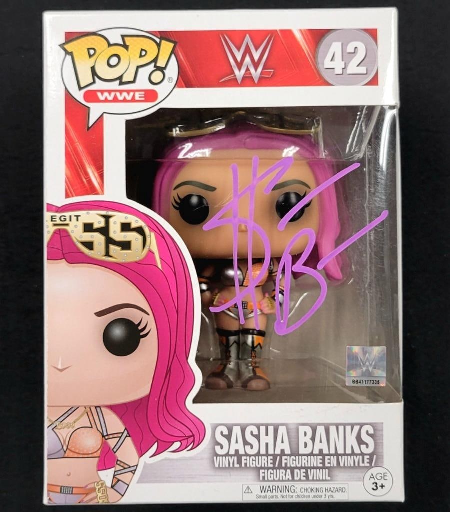 Sasha Banks Mercedes Varnado Signed Funko Pop WWE BAS Authenticated: Sasha Banks Mercedes Varnado Signed Funko Pop WWE BAS Authenticated Add this unique piece to your collection with the Sasha Banks (Mercedes Varnado) signed Funko Pop! figure, an essential for wrestlin