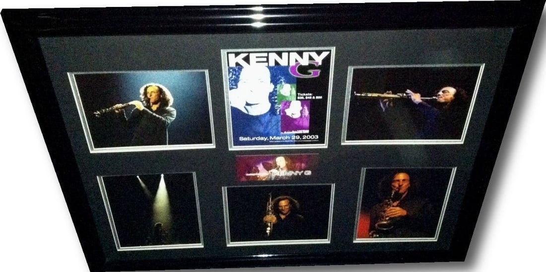 Kenny G Signed 8x10 Photograph Framed with Global Authentics Authentication (1 of 3)