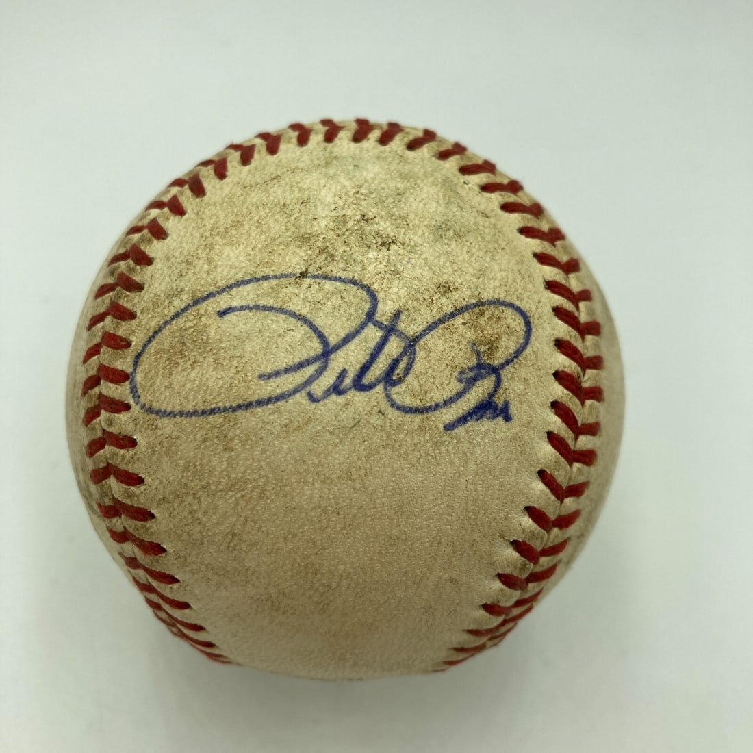 Pete Rose Autographed National League Baseball 1972 World Series Used JSA COA (1 of 8)