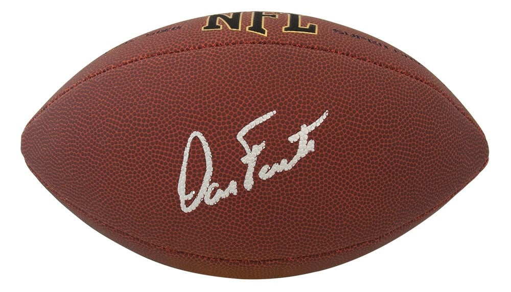 Dan Fouts Signed Wilson Full-Size NFL Football with COA: Dan Fouts Signed Wilson Full-Size NFL Football with COA This is a signed Wilson full-size NFL football by Dan Fouts, a renowned player in the sport. The football is an original item and features the p