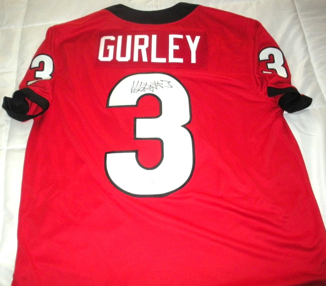 Signed Georgia Bulldogs Nike football jersey JSA COA Todd Gurley (1 of 3)