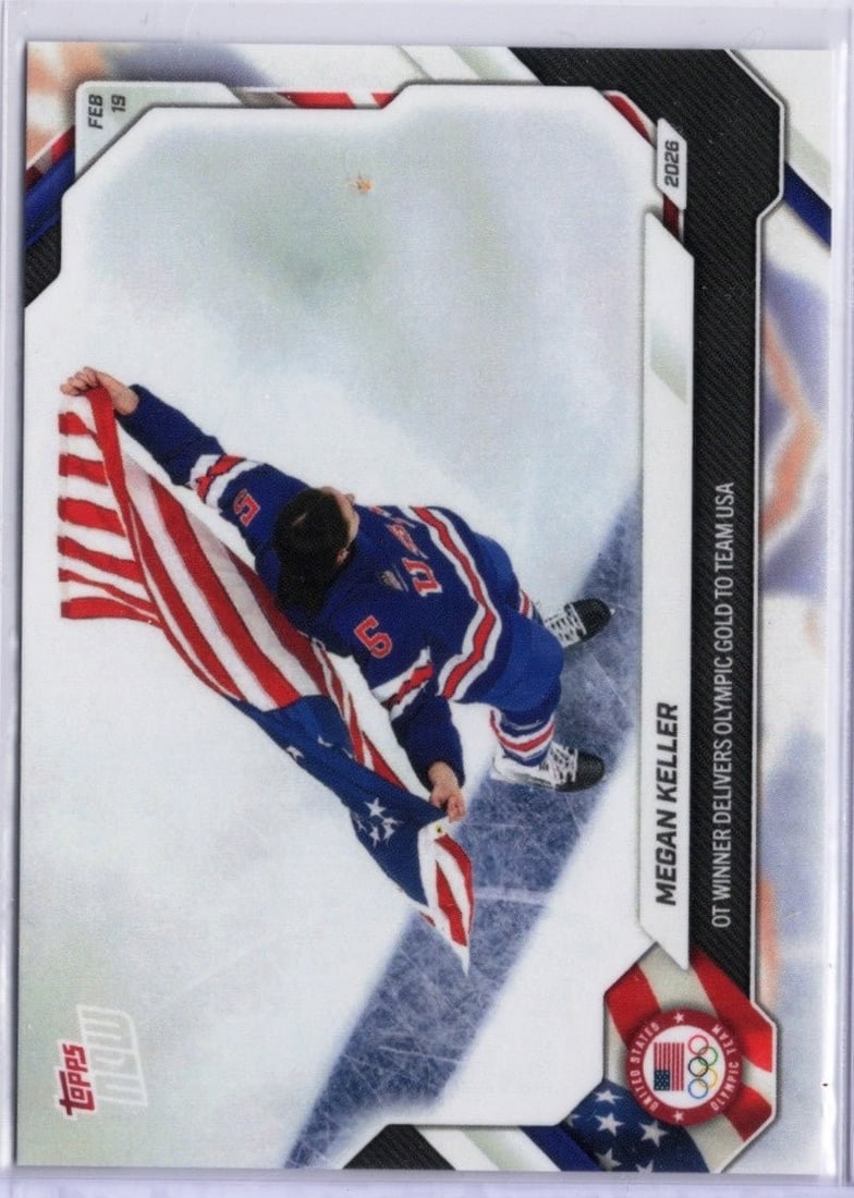 Topps Olympics Team USA Hockey Megan Keller Card 15SP 2026 (1 of 2)