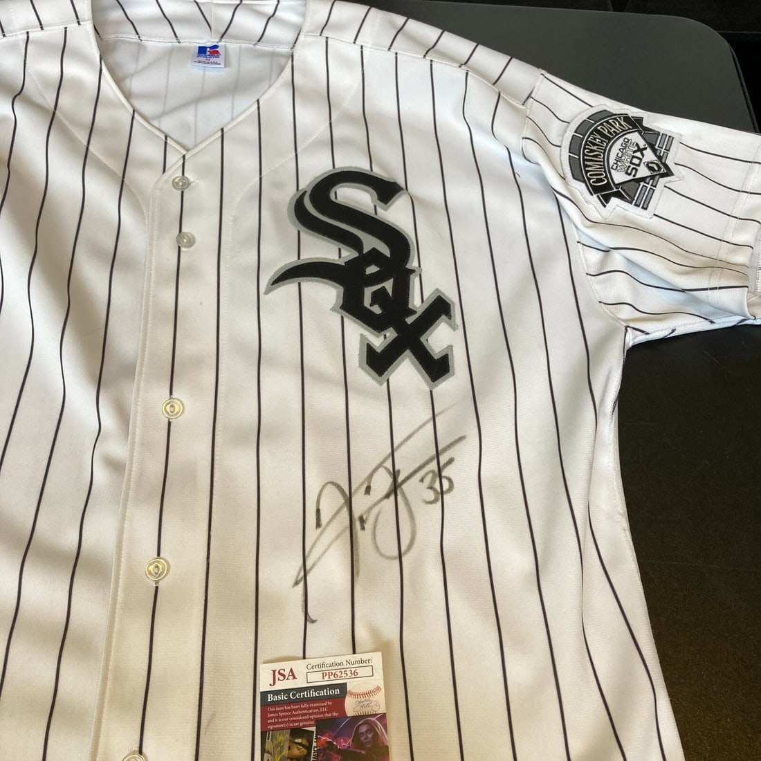 Autographed White Sox Game Model Jersey Frank Thomas JSA Certified (1 of 9)