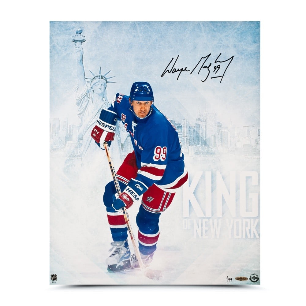 Upper Deck Authenticated Wayne Gretzky 16X20 Rangers Signed Photo Numbered to 99 (1 of 2)