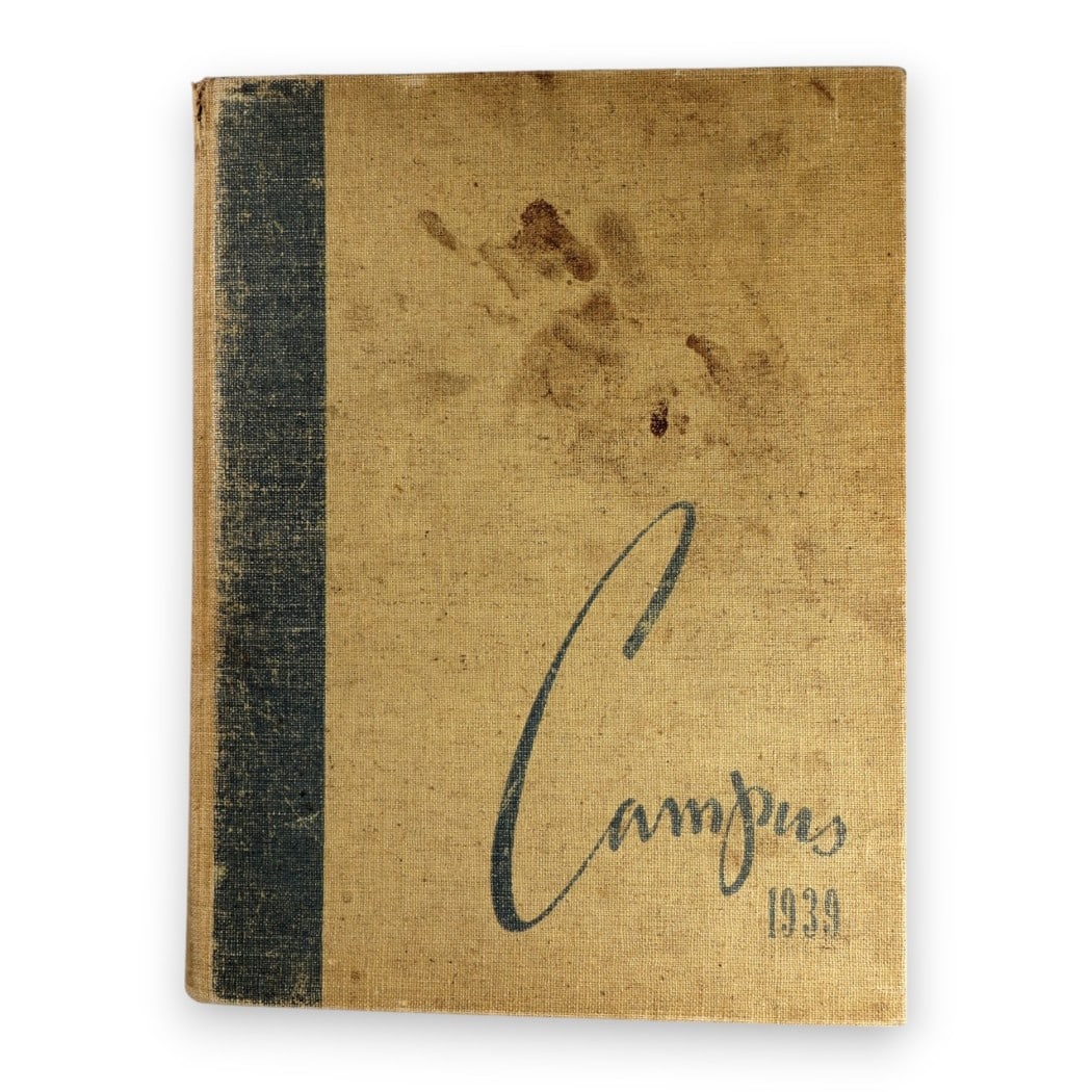 Jackie Robinson 1939 Pasadena Junior College Yearbook with Shav Glick Sketch (1 of 5)