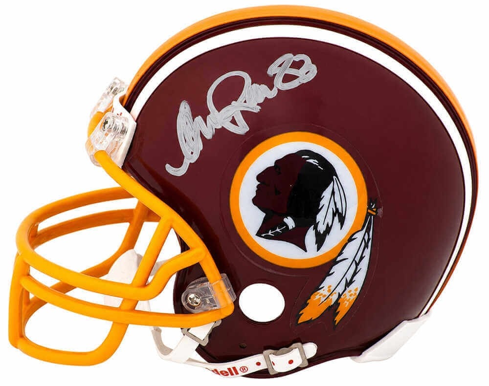 Washington Commanders Throwback Mini Helmet Signed by Andre Reed (1 of 1)