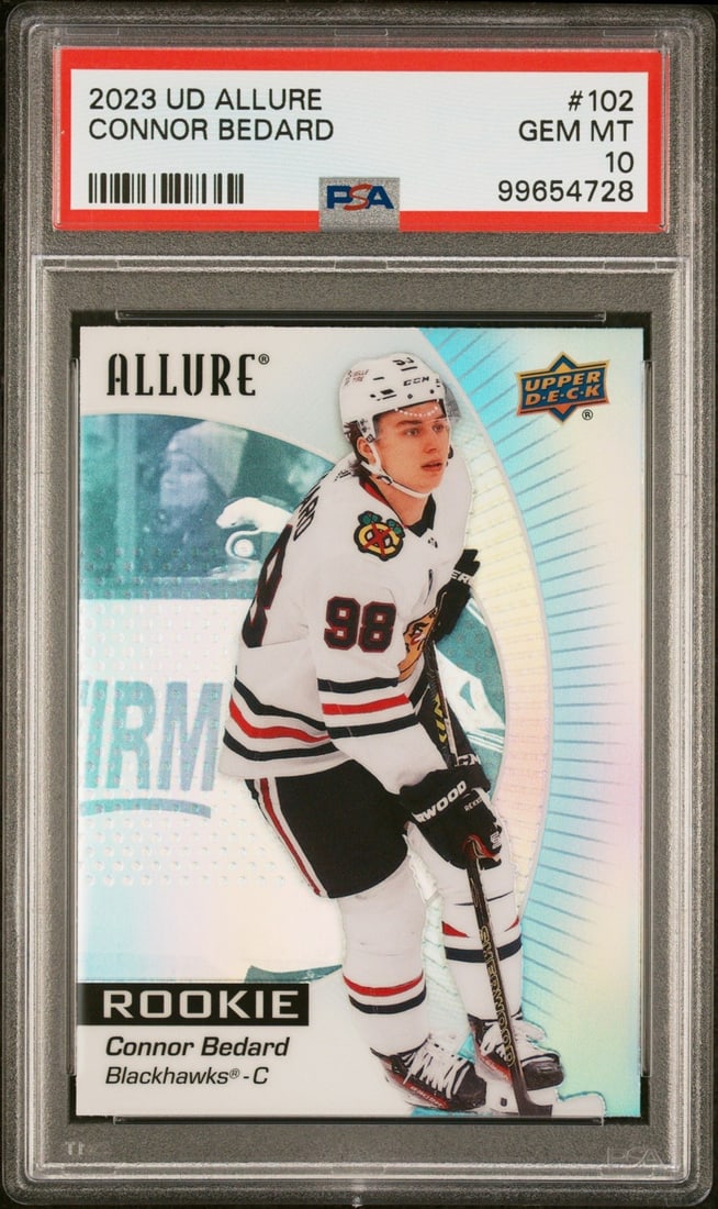 PSA 10 Connor Bedard 2023 Upper Deck Allure Rookie Card 102 (1 of 2)
