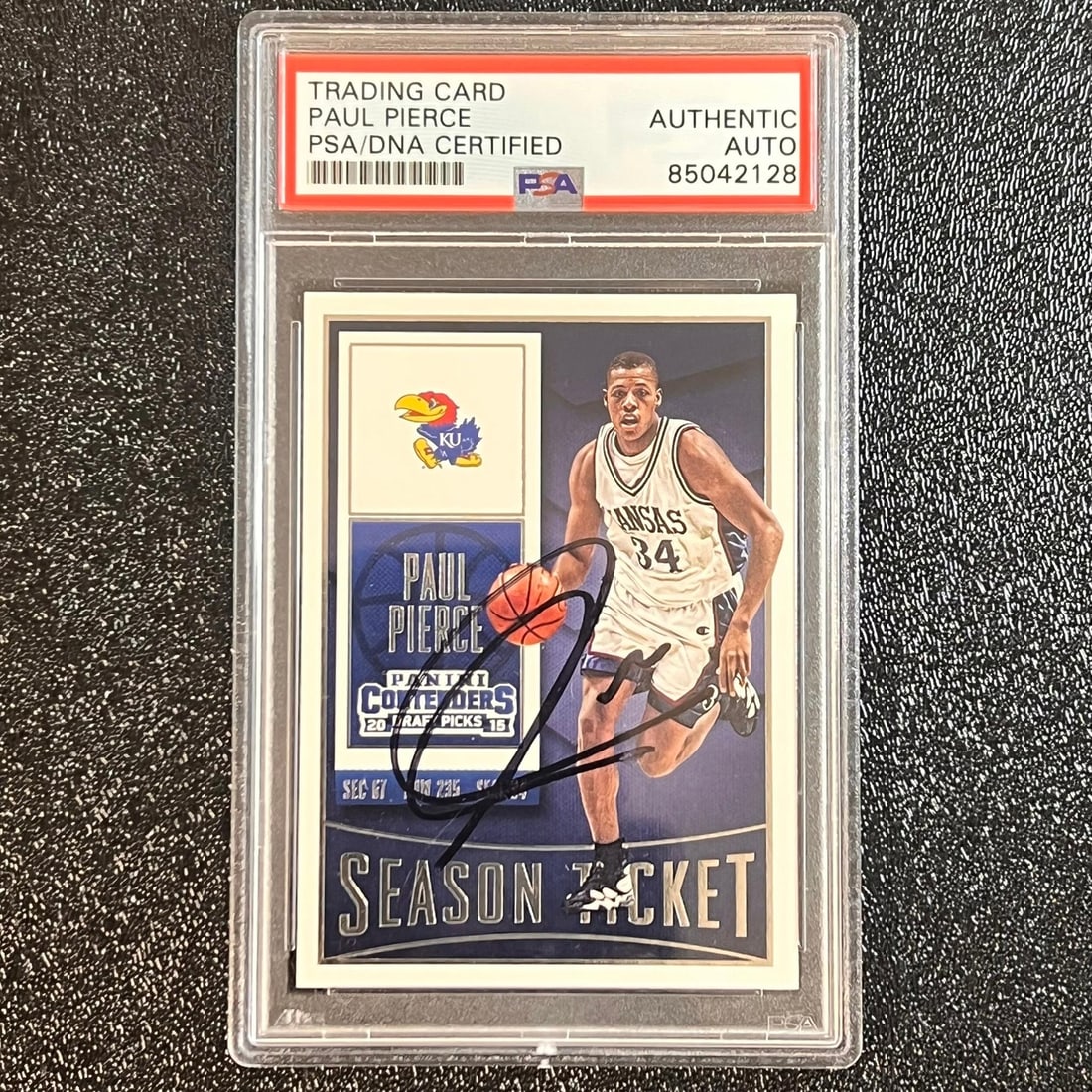 Paul Pierce autographed 2015 Panini Contenders Draft Picks card 80 PSA DNA (1 of 2)