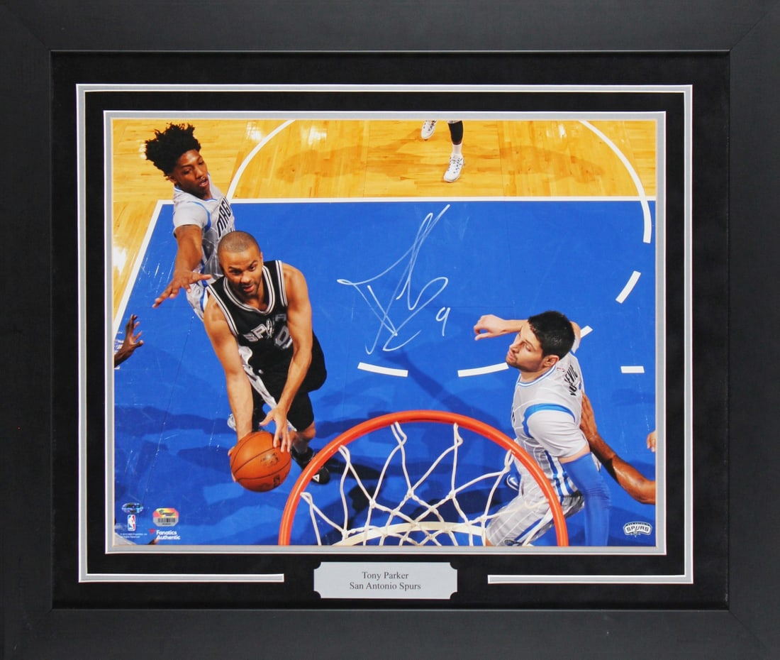 Tony Parker signed framed 16x20 photo San Antonio Spurs Fanatics (1 of 2)